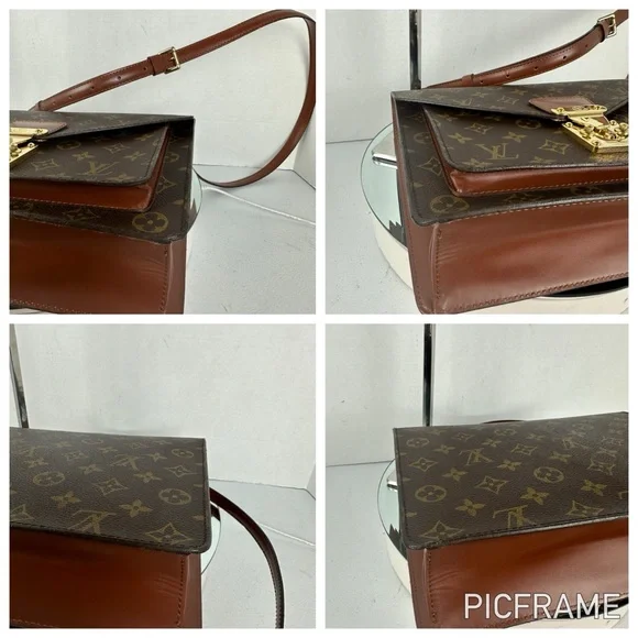 LOUIS VUITTON Monogram Monceau Shoulder/Crossbody 2 Way Bag - Picture 4 of 12